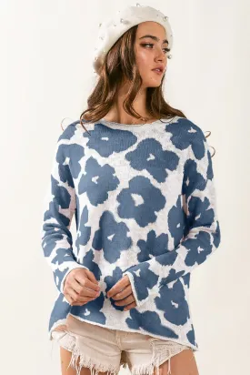 Blue Hibiscus Top