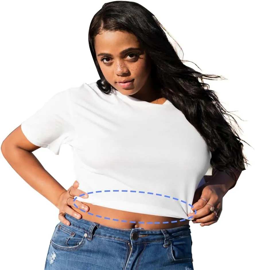 Crop Band for T-Shirts,Tuck Band, Sweater Tuck Band belts (Black Khaki)