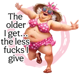 Granny heat transfer, press and peel, no shirt