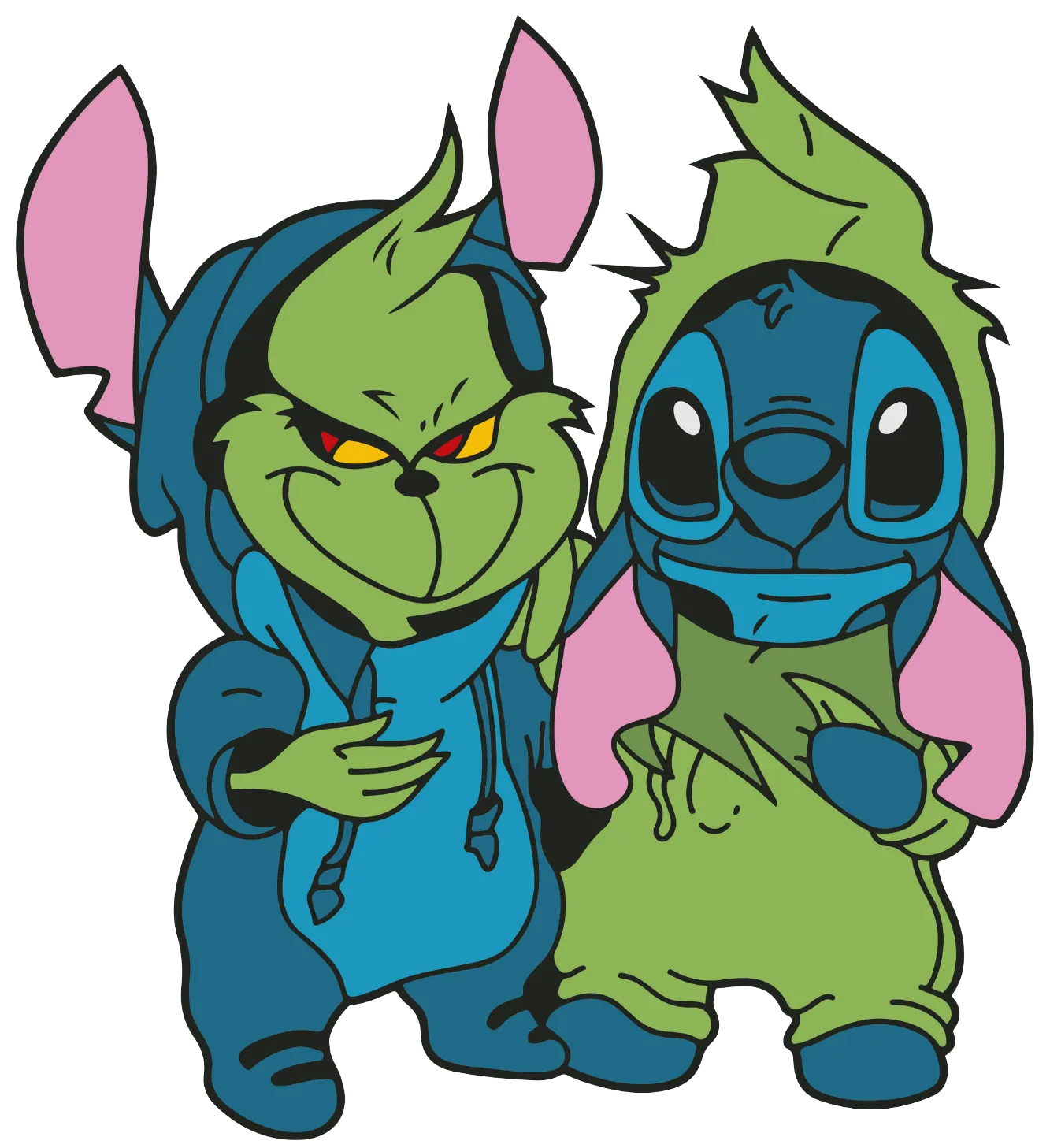 Green & blue monster, character