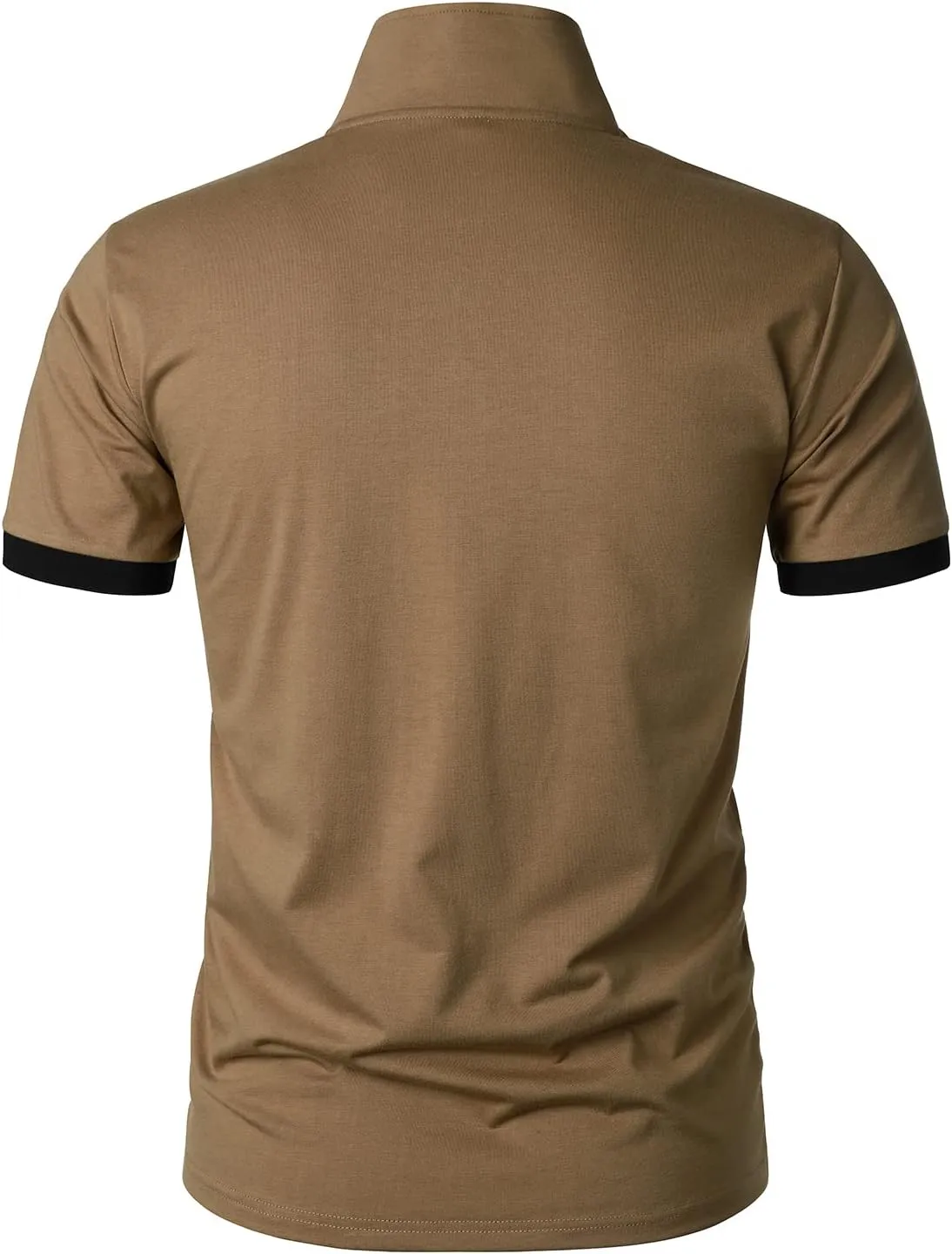 HOOD CREW Men??s Classic Polo Shirt Short Sleeve Shirts Lightweight Casual Tops