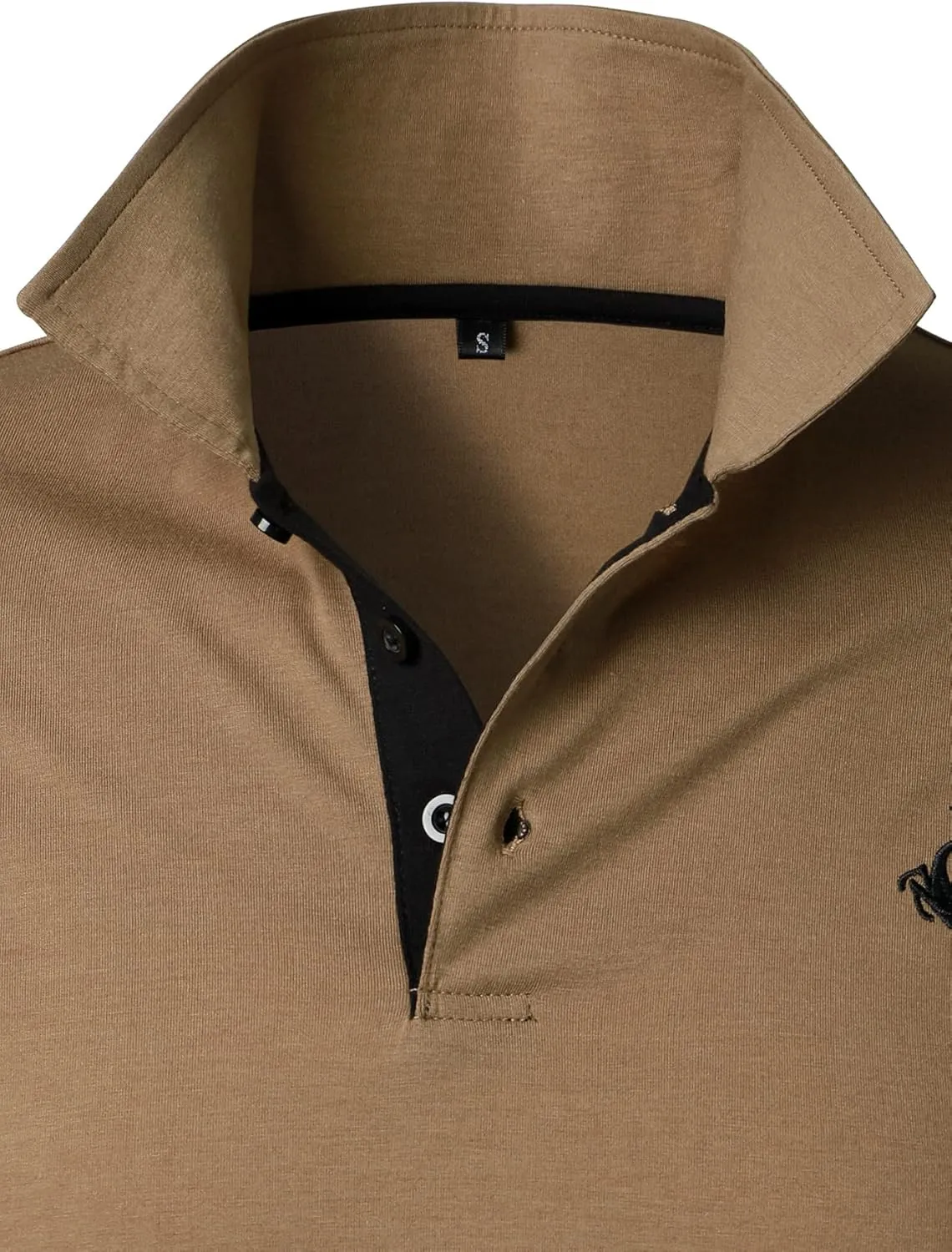 HOOD CREW Men??s Classic Polo Shirt Short Sleeve Shirts Lightweight Casual Tops