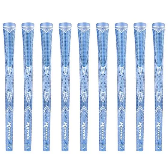 Karma Light Blue Sparkle - 9 Piece Golf Grip Bundle