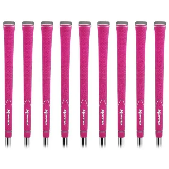 Karma Neion II Pink Undersize - 9 Piece Golf Grip Bundle