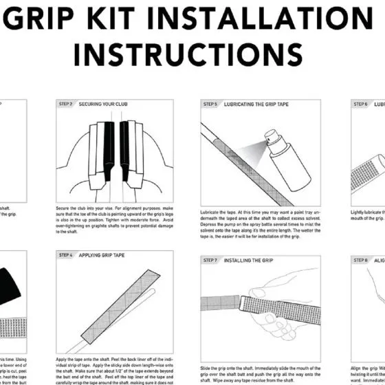 Karma Super Lite Black Standard - 9 Piece Golf Grip Bundle