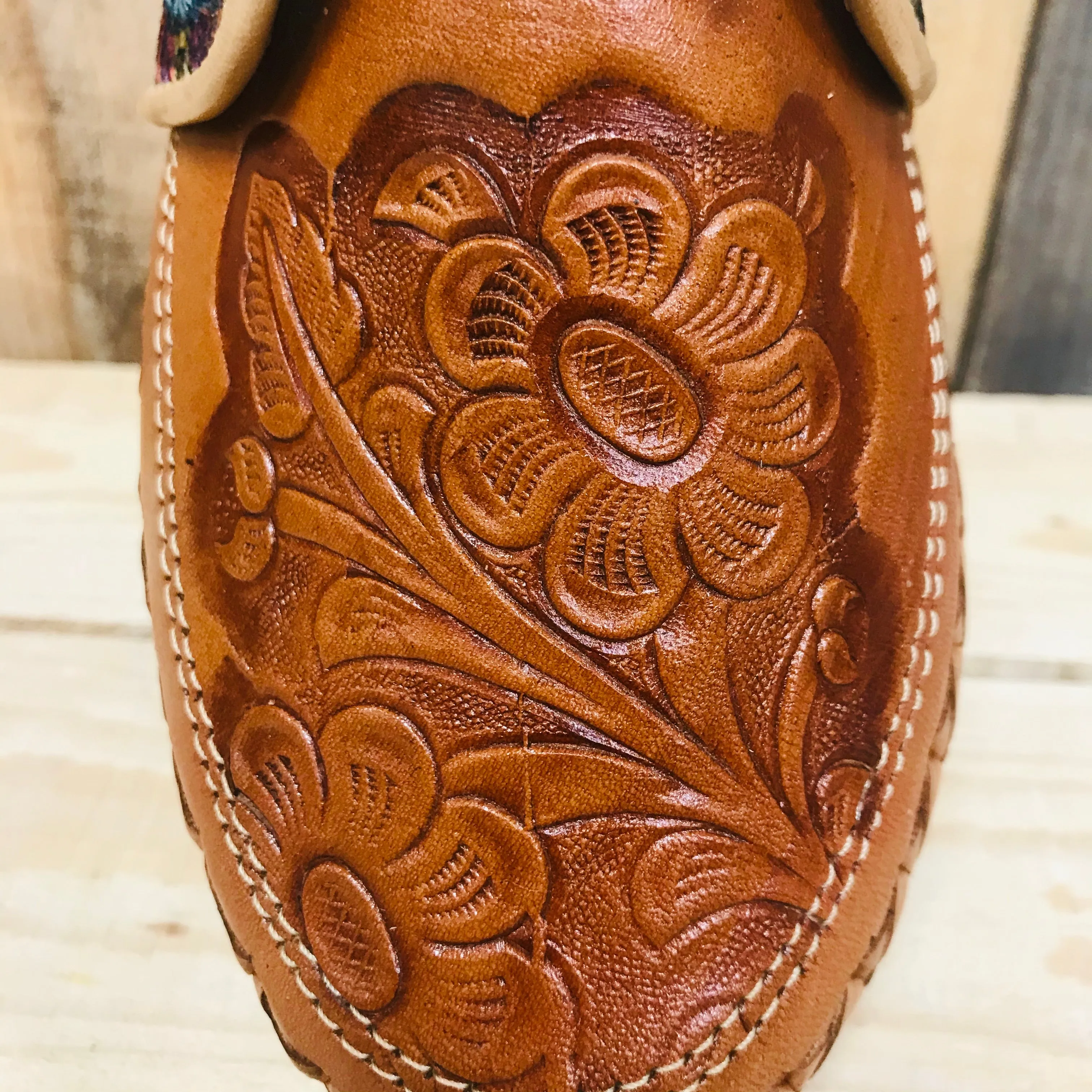 Monarca Butterflies - Loafers Artisan Leather Women Shoes
