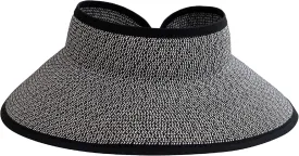 San Diego Hat Co. Women's One Size Ultrabraid Visor with Ribbon Binding, and Sweatband