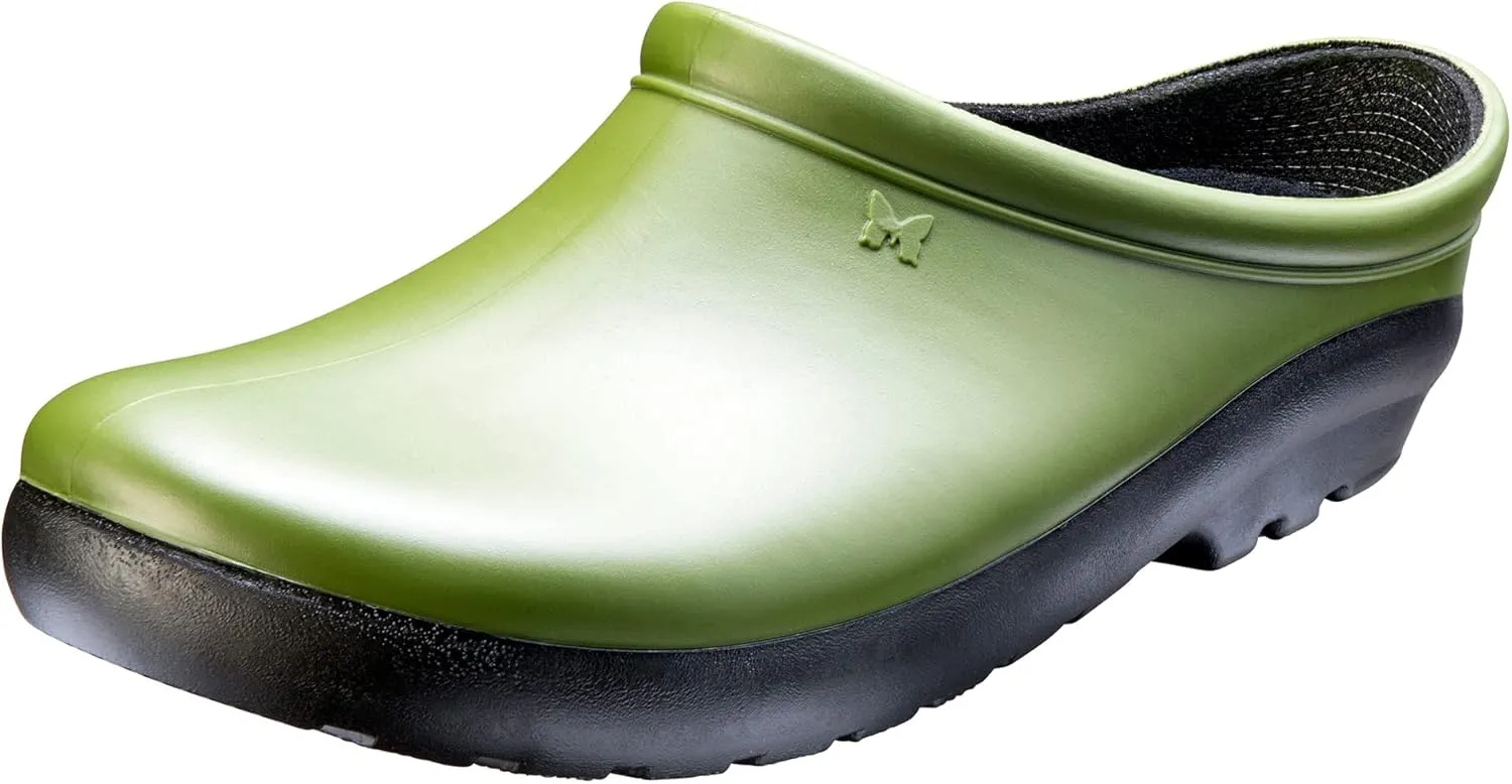 Sloggers Waterproof Garden Clogs for Women  Traditional Garden Clogs with Premium Comfort Support Insole, (Cactus Green), (Size 9)
