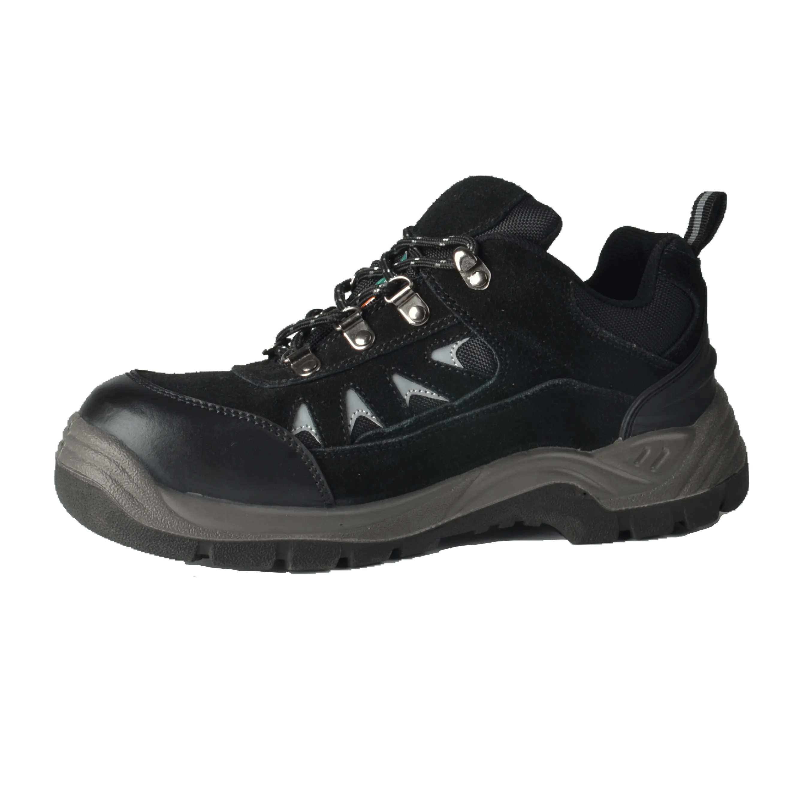 Tuff & Durable® - Low Cut Work Shoes with Steel Toe & Plate | Black